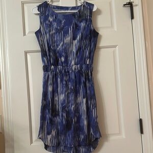 Athleta Blue Sleeveless Crew Neck Sundress